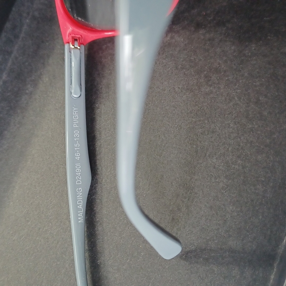 Pink & Grey Kids Sunglasses with Dark Grey Lens - Picture 2 of 8